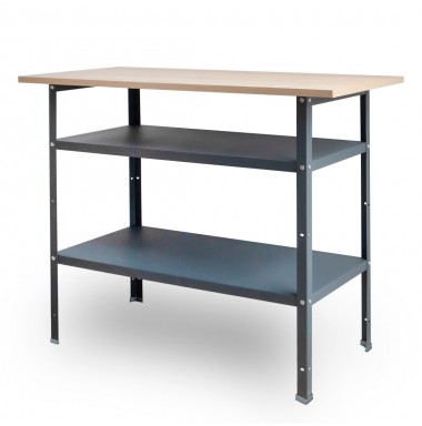 Верстак сталевий AR Shelving 120х60х85см 2 полиці (MT1208560G45)