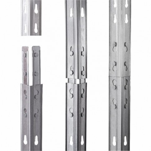 МЕТАЛЕВА ПОЛИЦЯ RIVET З ПОЛИЦЯМИ ХДФ 180X150X45СМ МЕТАЛЕВА ПОЛИЦЯ RIVET З ПОЛИЦЯМИ ХДФ 180X150X45СМ