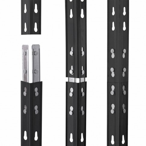 Стелаж металевий AR Shelving RIVET 180x90x45см 4 полиці (TR18S405KHEDD8TLM0) Стелаж металевий AR Shelving RIVET 180x90x45см 4 полиці (TR18S405KHEDD8TLM0)